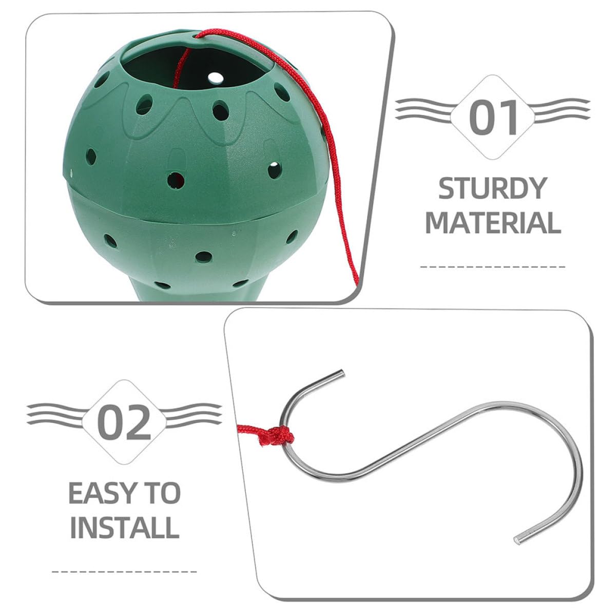 PACKOVE 5pcs Multi-Opening Strawberry Jar Planters for Seed Starting and Hanging Succulents, Plastic Round Flower Pots with Drainage for Indoor Outdoor Gardening