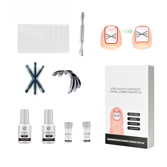 Titanium Alloy Ingrown Toenail Treatment 3X Stronger Pulling Force, Nail Tools and Ingrown Toenail Repair Kit for Curved & Thick Nails, Professional Foot Care Solution for Men & Women (0.63/0.67 in)