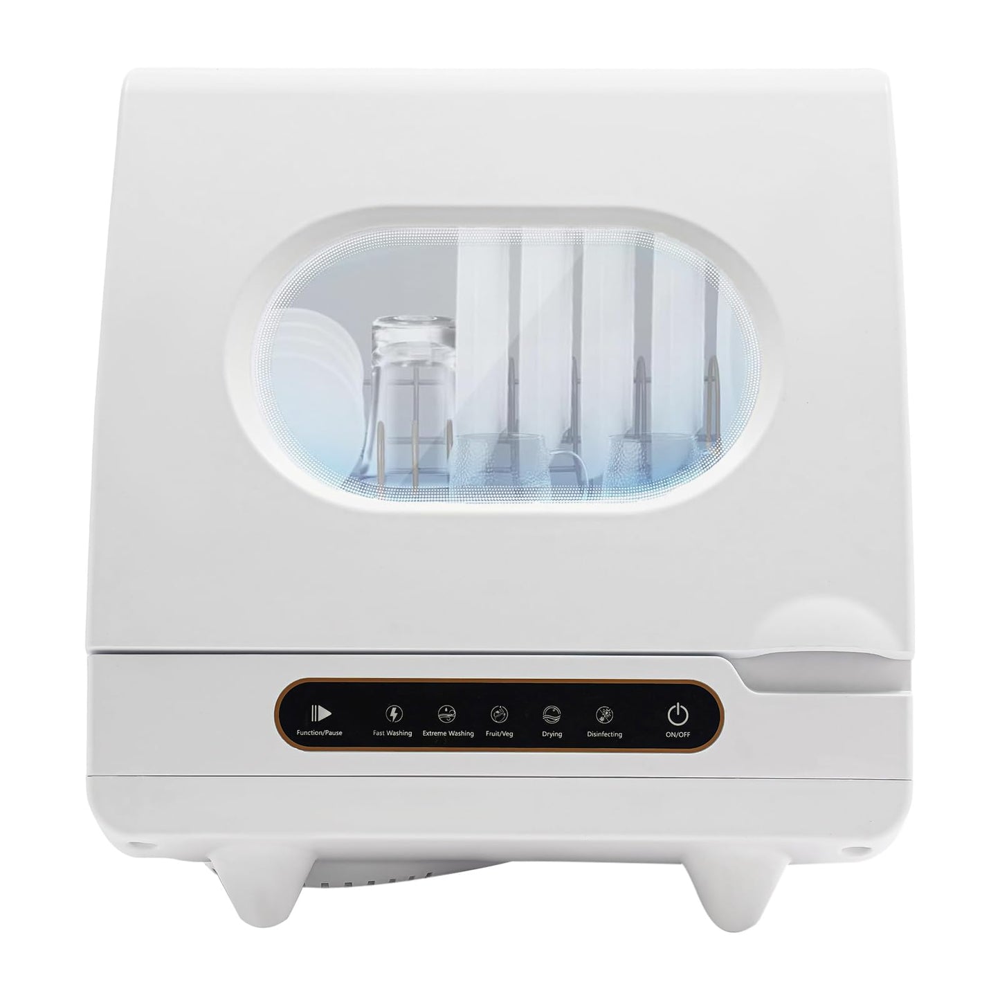Countertop Dishwasher Portable Dishwasher with 5L Built-In Water Tank Mini Dish Washer with 5 Washing Programs and 360° Dual Spray for Small Apartments and Rvs