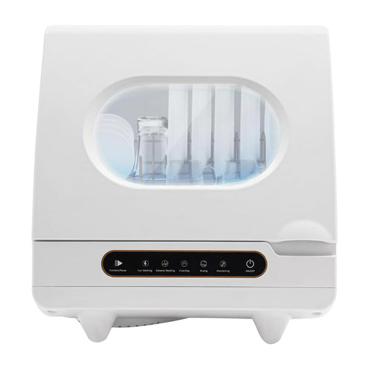 Countertop Dishwasher Portable Dishwasher with 5L Built-In Water Tank Mini Dish Washer with 5 Washing Programs and 360° Dual Spray for Small Apartments and Rvs