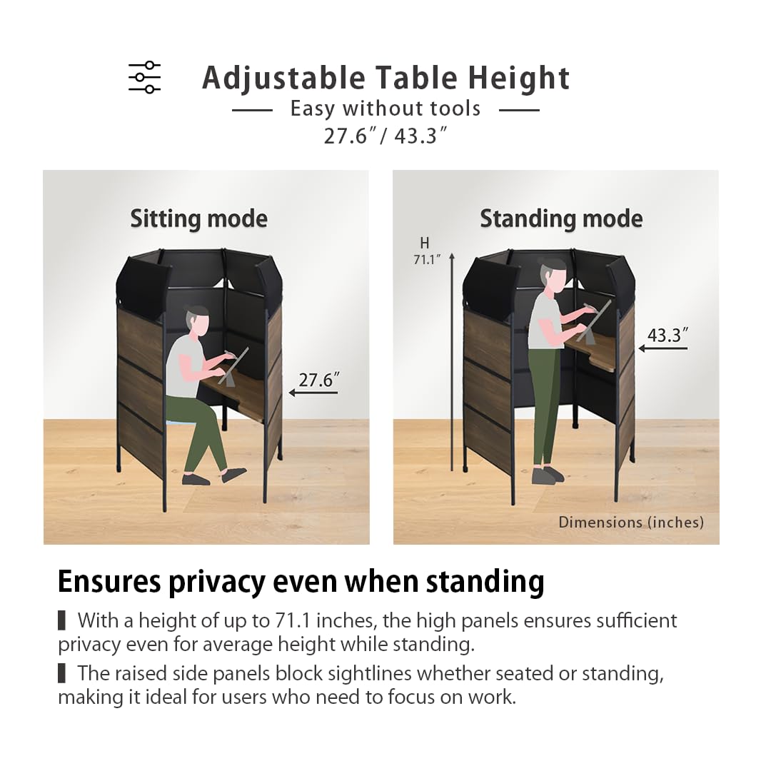 Provour Work Booth, Private Workstation, Room Divider, Office Pod, Partition, Acoustic Booth, Office Desk, Office Room, Private Cubicle, Made in Taiwan