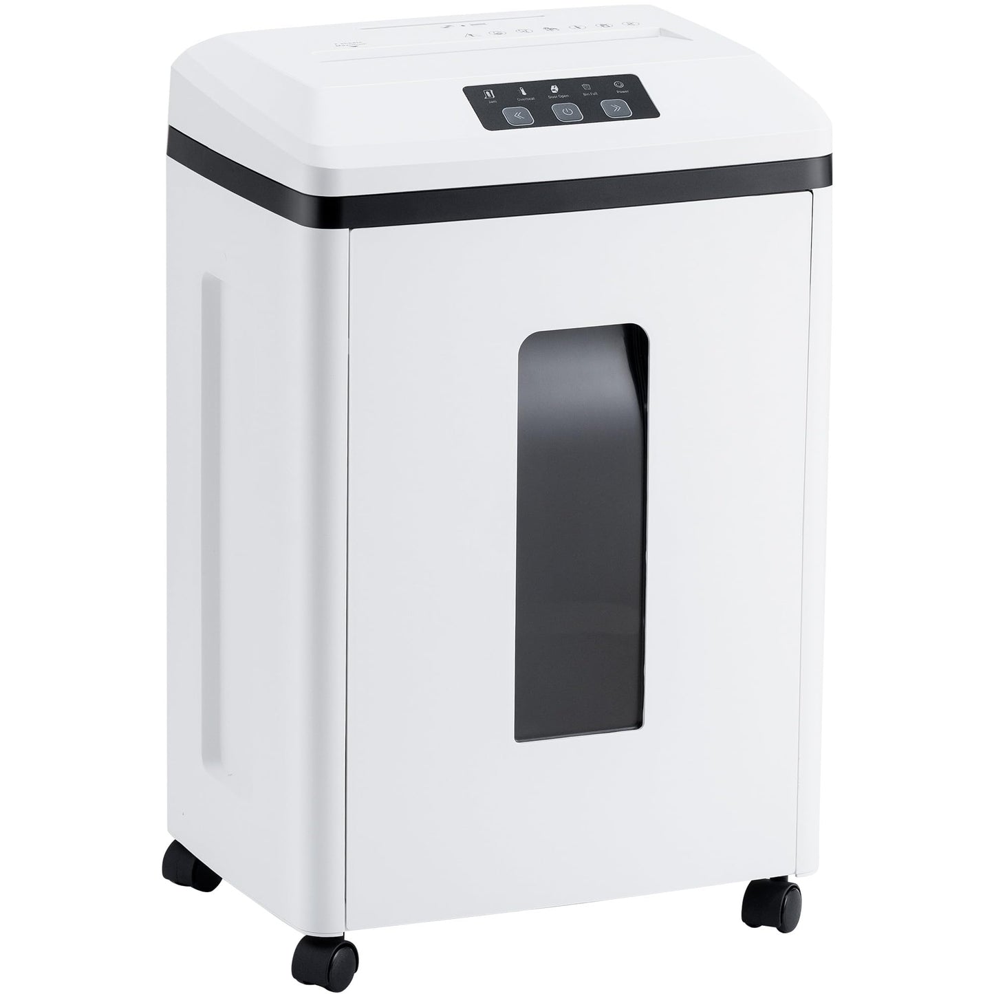 Effeluviate Professional Commercial Paper Shredder: P-7 Security Super Micro-Cut 1x1.7mm 7 Sheets/CDs/Cards/Staples 6-Gal Bin Heavy Duty for Home/Office/Industrial/Business Use-Confidential Documents