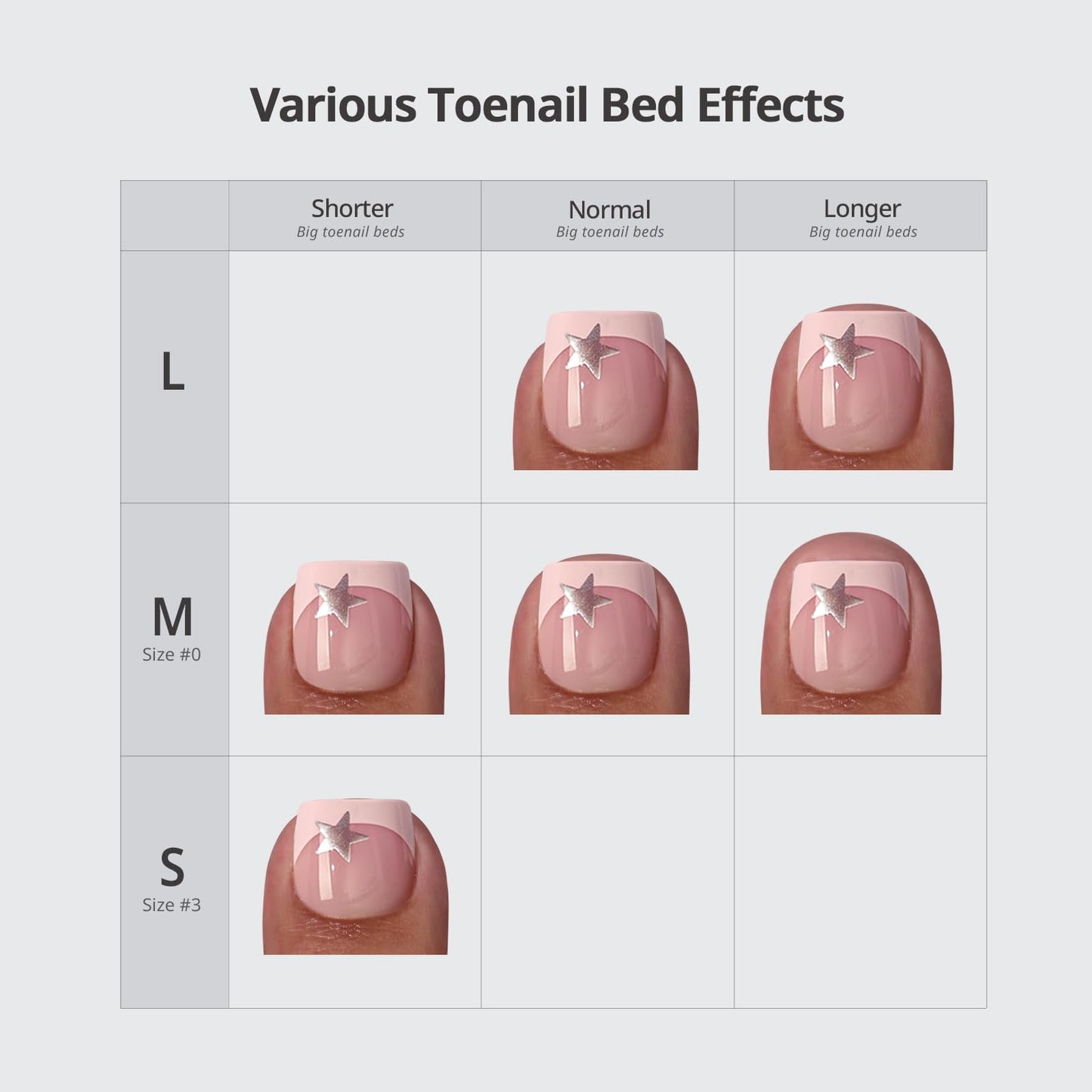 BTArtbox Press On Toenails - First Step, Easy-to-Apply Pastel Light Purple Short Square Toe Nail Press Ons with Glue and Adhesive Tabs in 15 Sizes - 30 Toenails All-in-One Kit