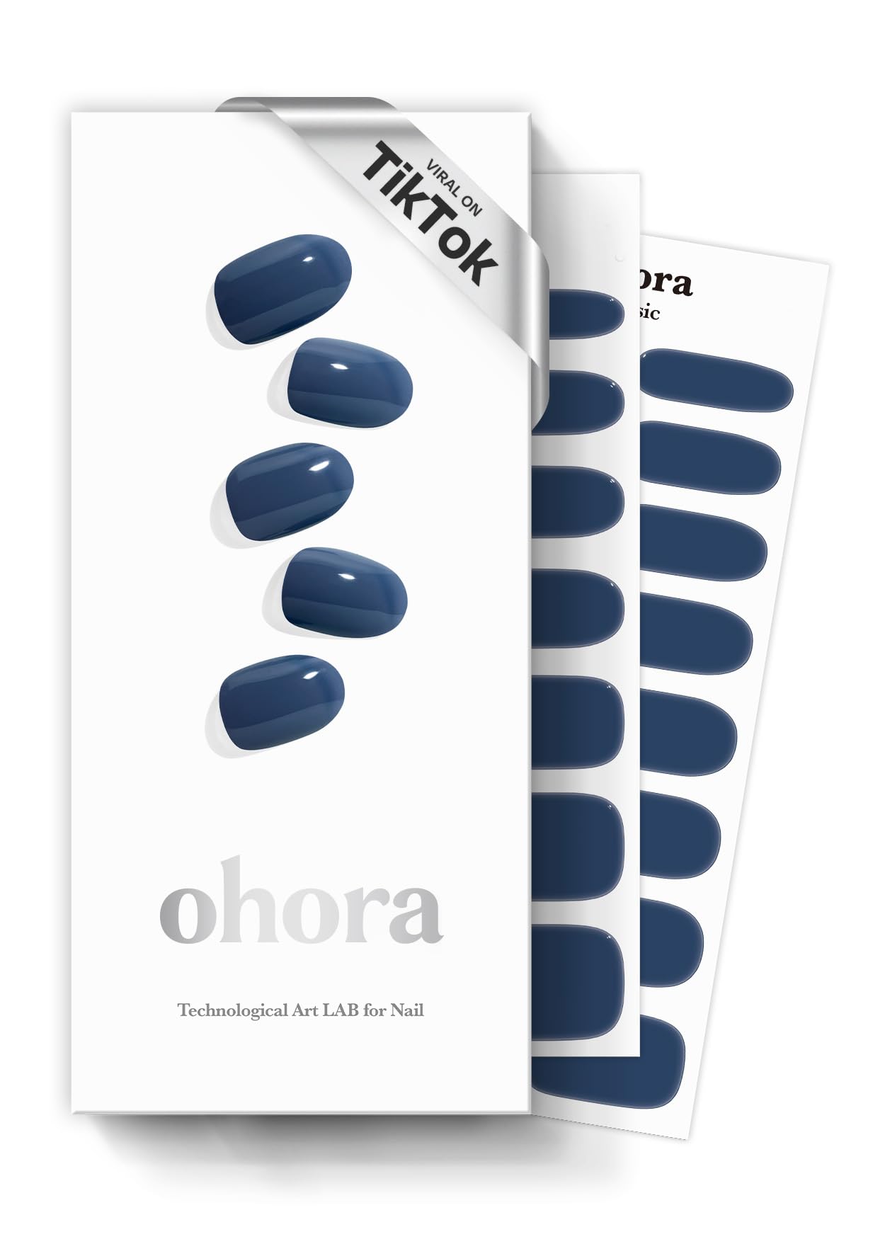 ohora Semi Cured Gel Nail Set of 2 (N Washing Jean & N Cream Indigo) - Professional Salon-Quality Nail Care