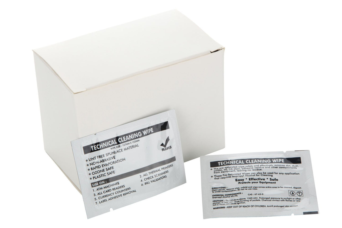 Cleanmo Large Non Woven Wipe,Surface Clean Phone/Wheel/Window，40/Box