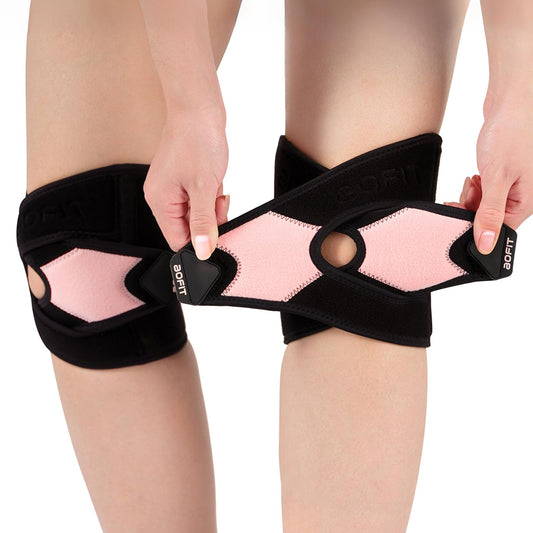 aoFIT Knee Brace for Women Men Knee Pain Meniscus Tear Arthritis Patella Dislocation Best Osteoarthritis Adjustable Compression with Memory Stabilizers Breathable for Injury Recovery M2pcs