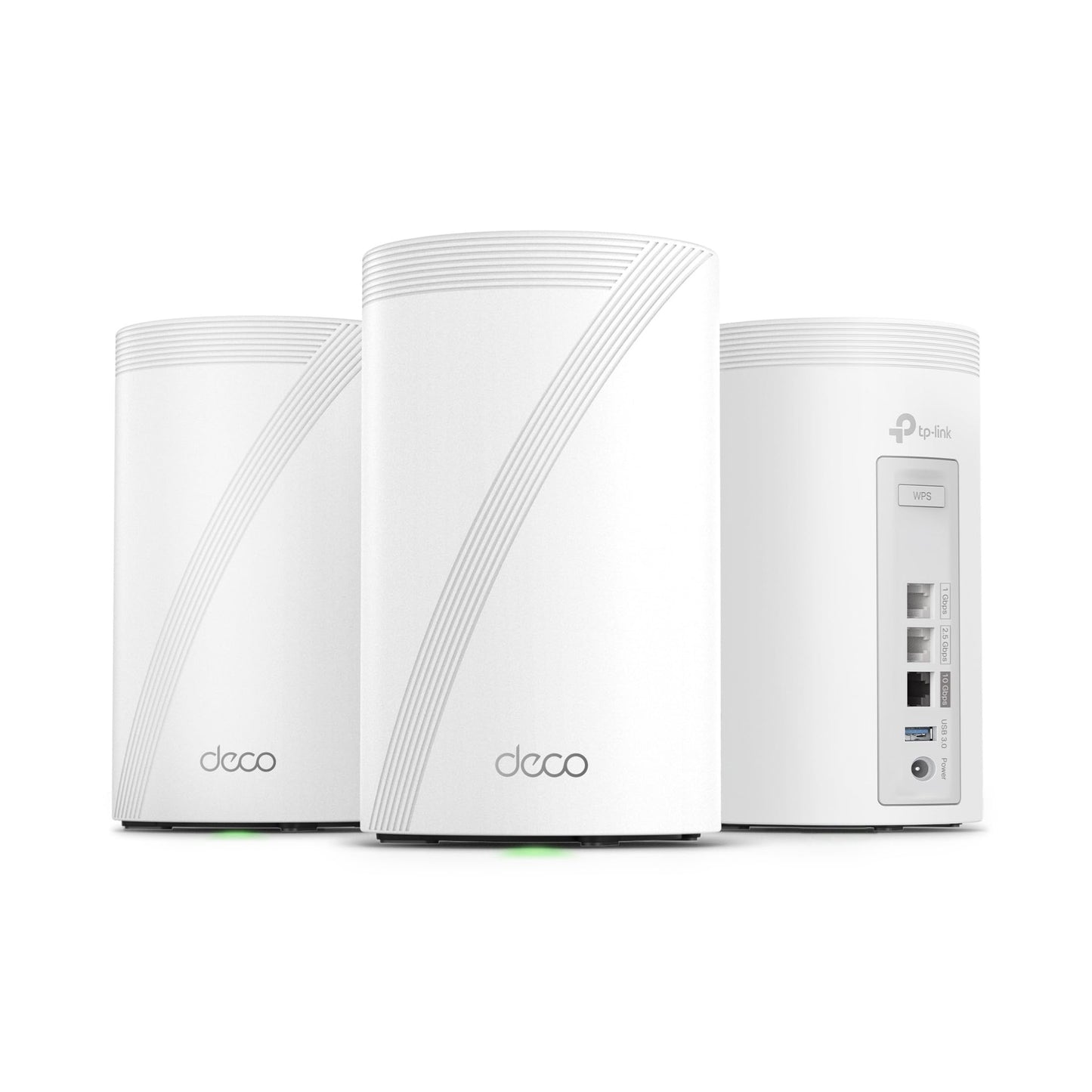 TP-Link Deco 7 Pro BE14000 Tri-Band Wi-Fi 7 Whole Home Mesh System | 8-Stream 14 Gbps | 10 Gbps WAN/LAN Port | Up to 8100 Sq.ft, 200 Devices Capacity | 320 MHz, HomeShield, AI-Roaming (BE67 3-Pack)