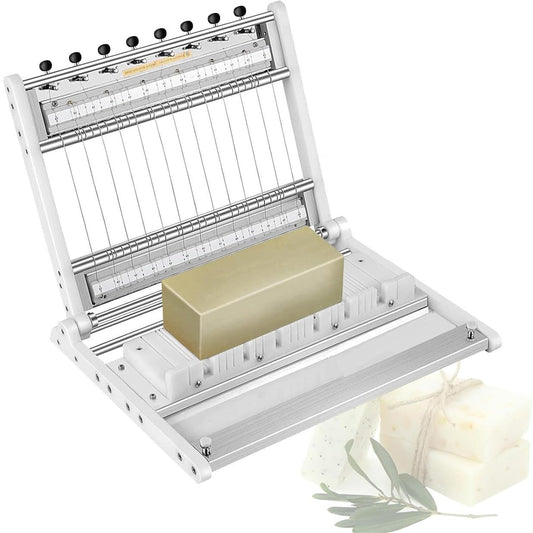 Soap Making Molds,Adjustable Multi-Wire Handmade Soap Cutter Machine – 2/2.5/3cm Thickness for Loaf Soap, Candles, Cheese, Butter & DIY Projects