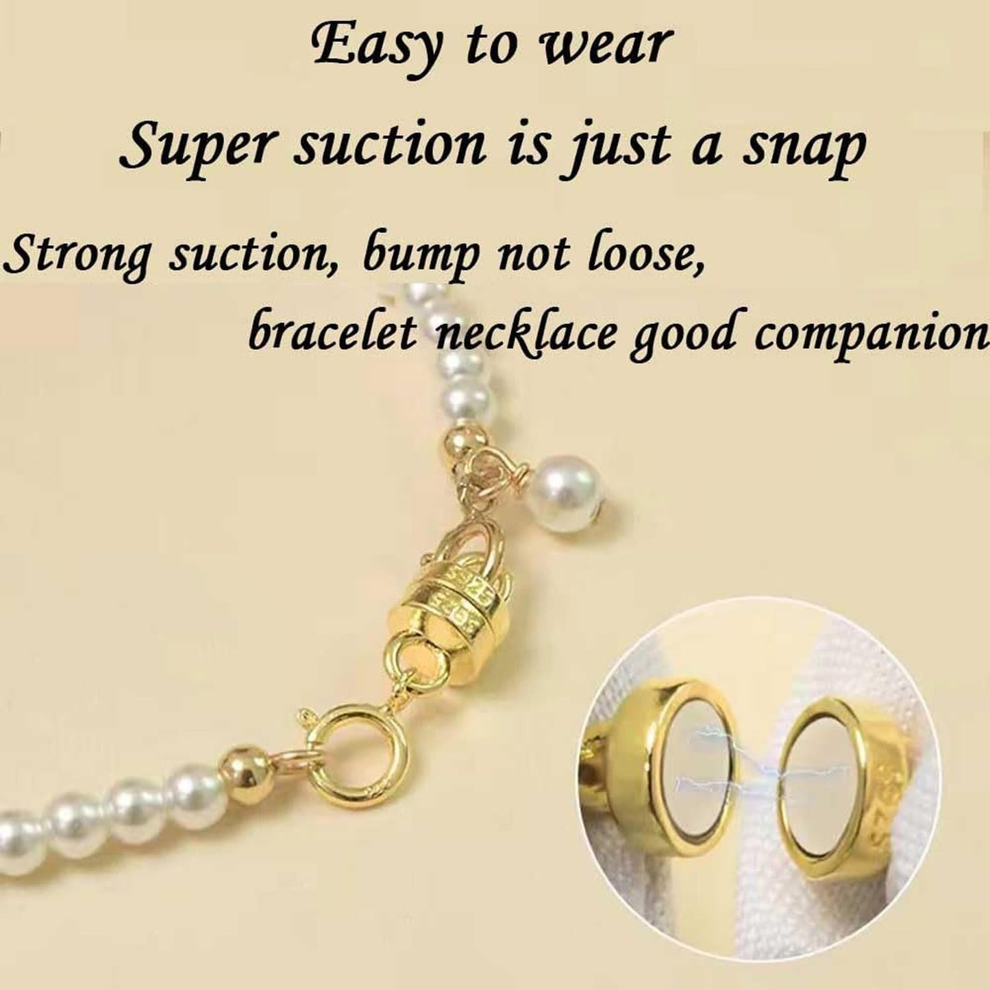925 Silver Double Lobster Magnetic Necklace Clasps,Magnetic Jewelry Clasps for Necklaces Extender Bracelet Clasps and Closures (5silvery)