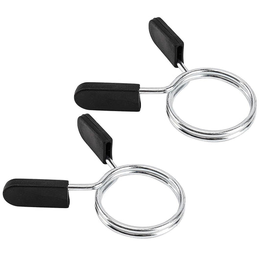 EastyGold Barbell Spring Clip Dumbbell Circlip Collars Olympic Barbell Weight Bars Weightlifting Clamps Clips 2 Inches Lock Buckle for Fitness Exercise Strength Training Gym Accessory 1 Pair