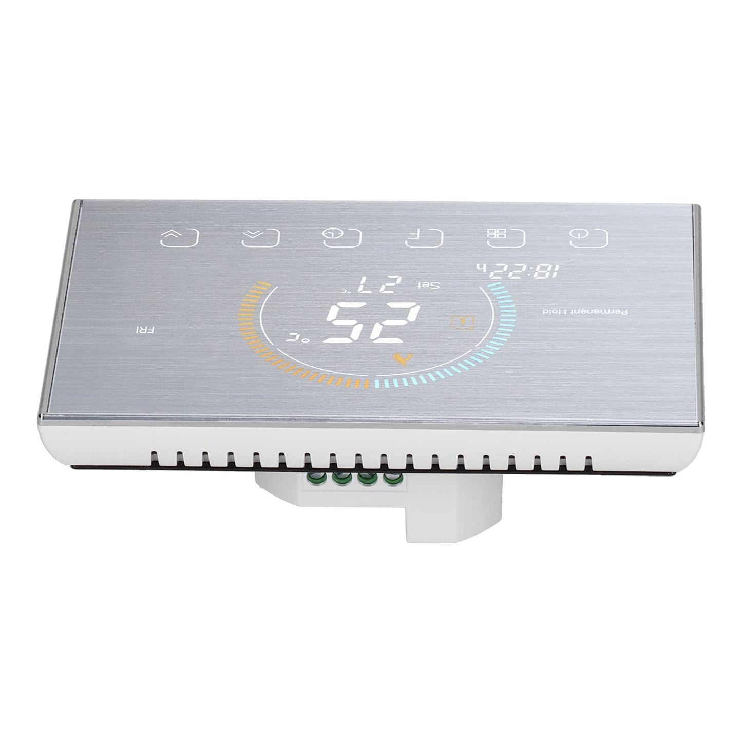 Home Thermostat, 4.8In Large Color Backlight Smart Thermostat for Office for Villa