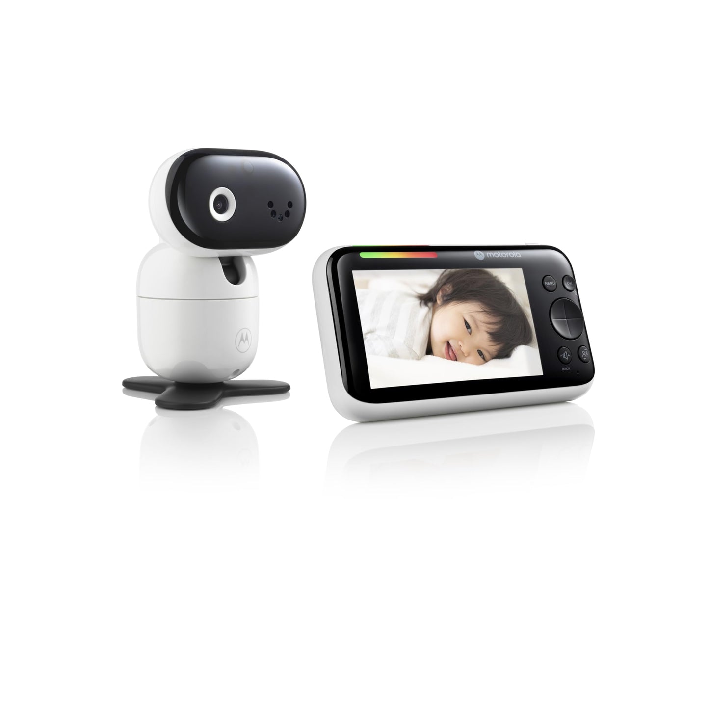 Motorola Nursery PIP1610 HD Connect Baby Monitor Camera, 5", WiFi, Wall Mount, 1080p, 1000ft Range, 2-Way Audio, Pan/Tilt/Zoom, Room Temp, Lullabies
