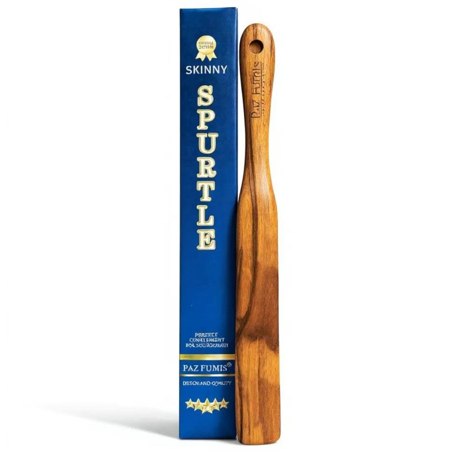 Skinny Spurtle for Sourdough Starter, Spreading, Cooking, Mixing, Reaching Bottom of Jar by Paz Fumis