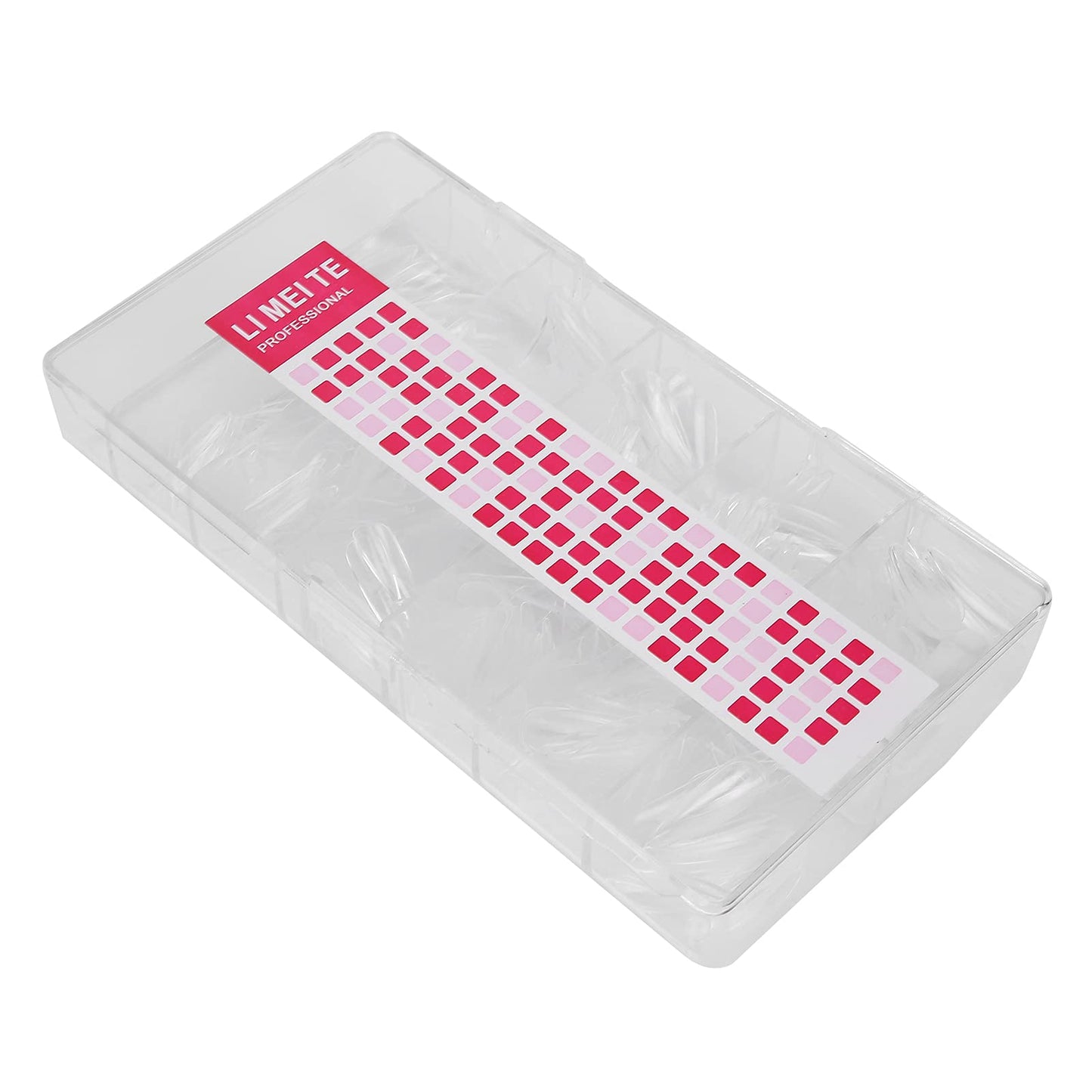 500PCS Nail Tips Full Cover Clear Stiletto Long Fake Nails ABS Material for Nail Salons DIY Nail Art 10 Sizes 0 9 Durable Odorless