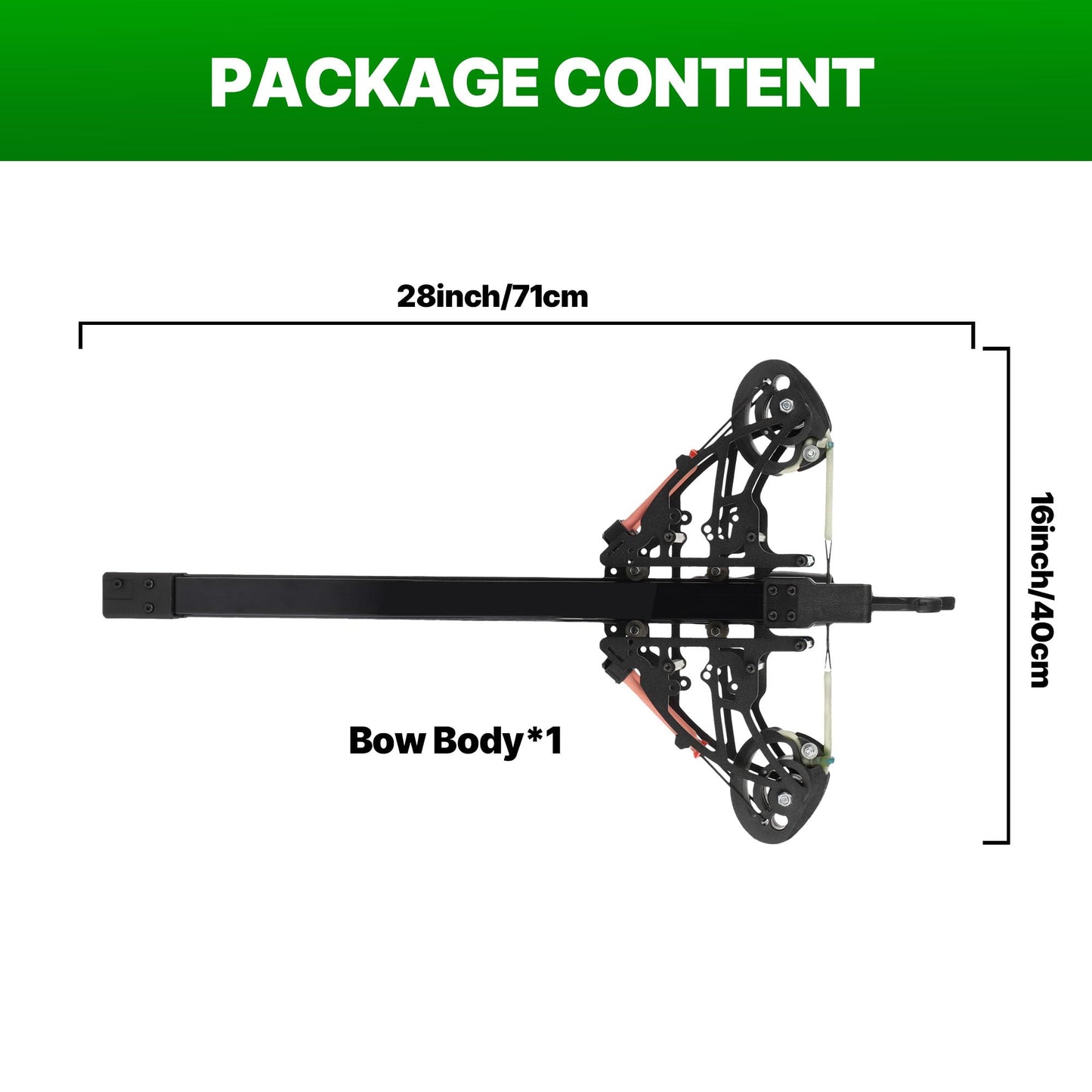 Compact Compound Bow Kit for Adults & Teens – 40 Rounds Repeating Sling Bow for Steel Balls and Arrows, Folding Design with Sight Mount, 100M Max Range, for Target Practice & Outdoor Hunting