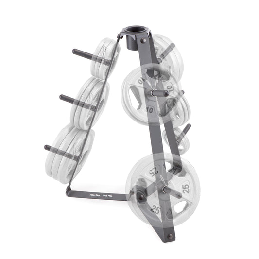 Marcy Plate Tree for Standard Size Weight Plates/Storage Rack for Exercise Weights PT-36 dark grey, 34.00 x 9.00 x 4.00"