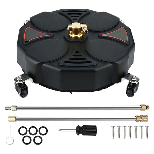 13inch Pressure Washer Surface Cleaner Power Washer Attachment Heavy Duty 1/4" Quick Connector Floor Power Washer for Terraces Pathway Decks