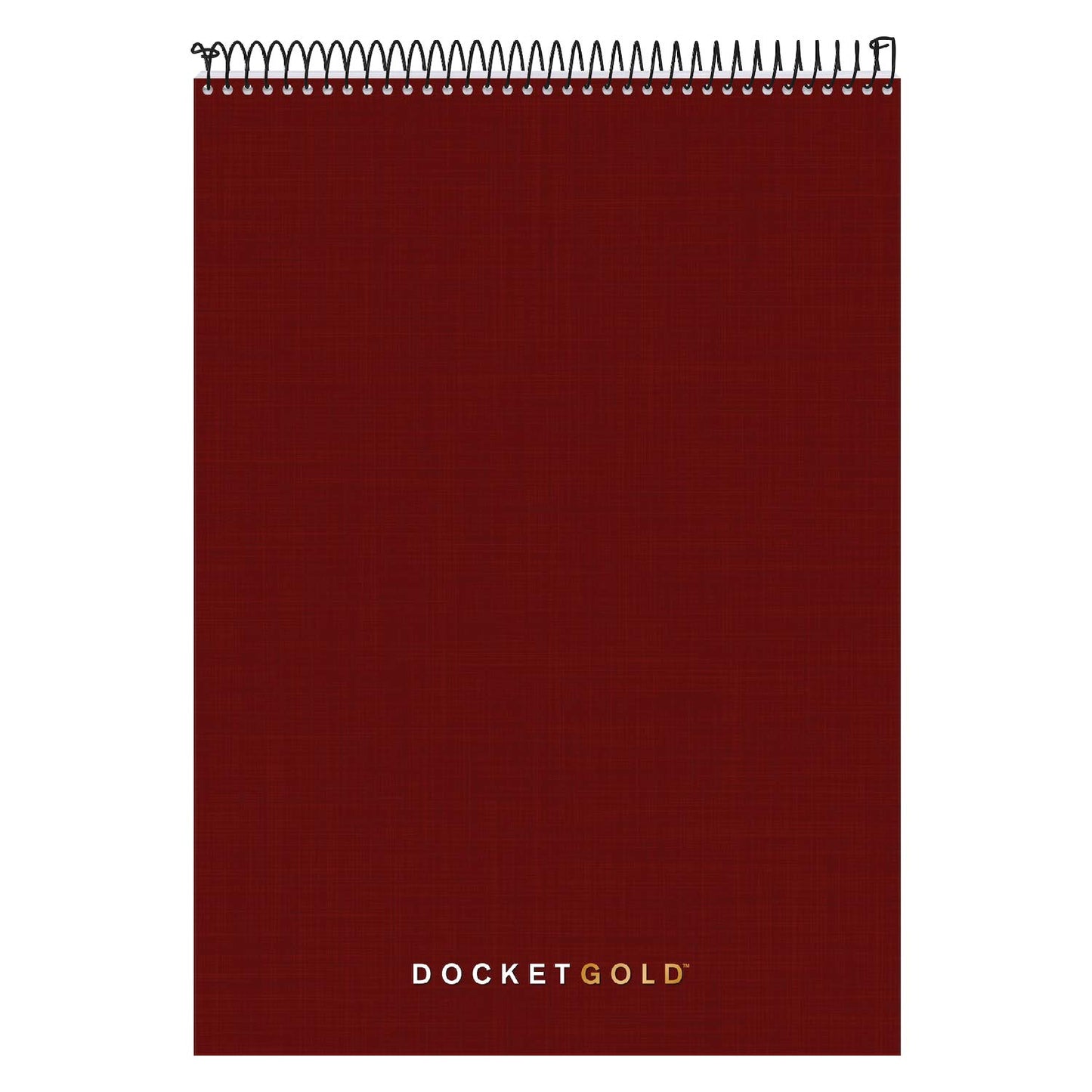 Tops Docket Gold Project Planner, 8-1/2" x 11-3/4", Top-Wire Bound, Project Rule, Burgundy Cover, 70 Sheets (63753)
