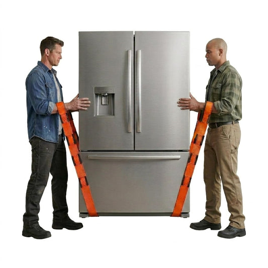 Forearm Forklift Furniture Moving Straps – 2-Person Lifting Strap for Moving Furniture, Appliances, Heavy Duty Carrying for Heavy Objects up to 800 lbs, Orange
