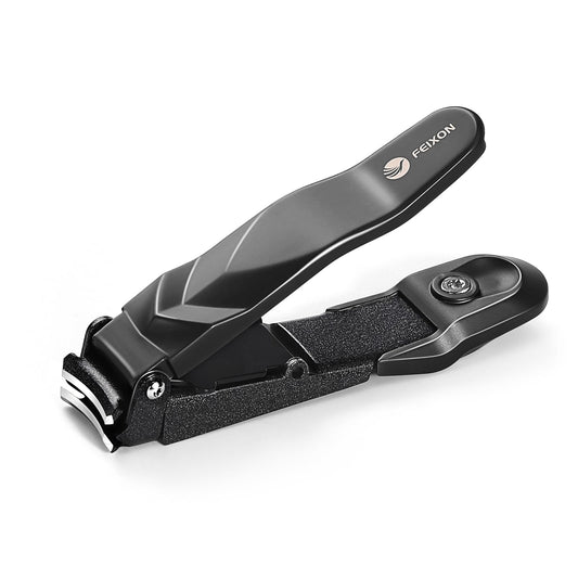 Nail Clippers for Men Women with Catcher - No Mess,Self-Collecting Heavy Duty Nail Clippers for Fingernails & Toenails, for Adult,Home,Travel,Gifts (No Splash Design)