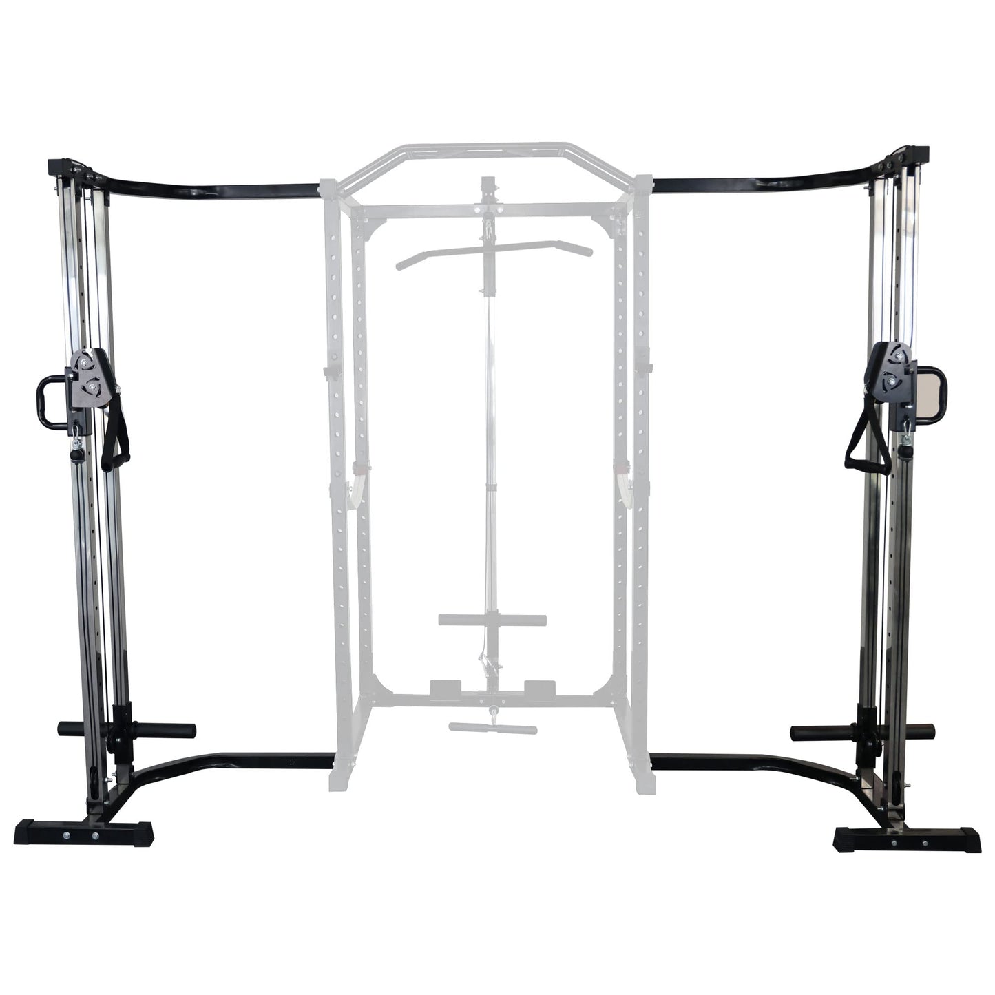 Black Cable Crossover Attachments for Home Gym