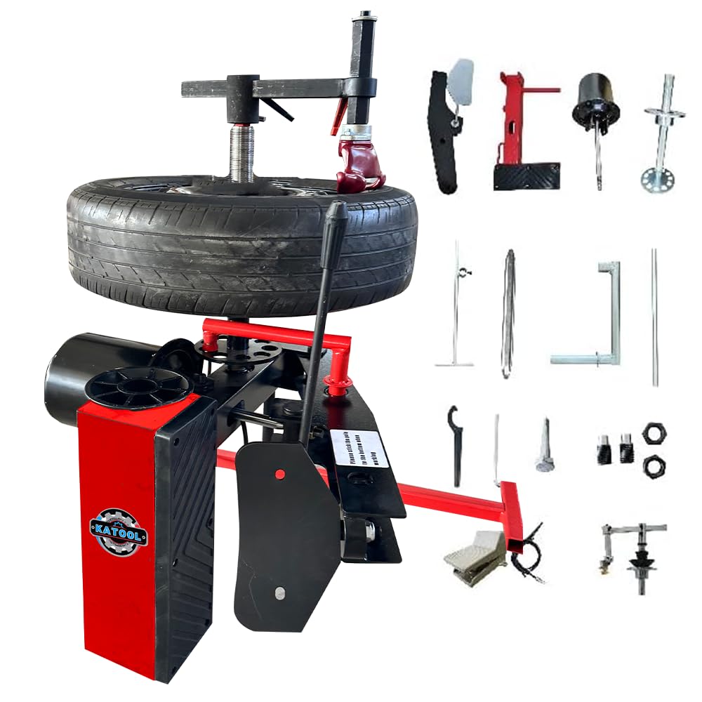 KATOOL Mini Tire Changer Machine 39" MAX. Wheel Diameter KT-1030P Tire Machine Small Wheel Changers Tire Repair Tools