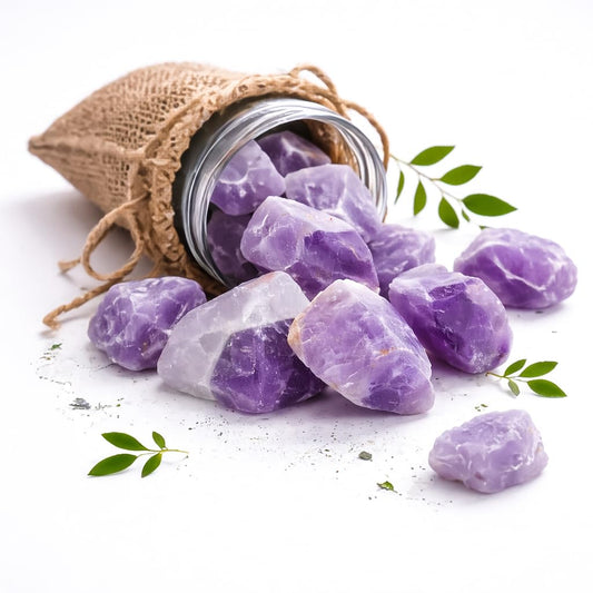 "650+ Carats, 3 Pc Amethyst Rock Rough Stone 2540 mm Raw Crystals Rock Crystals and Healing Stones Rough Gemstones Rock Collection for Beginners Used as Crystal Therapy, Meditation, Reiki"