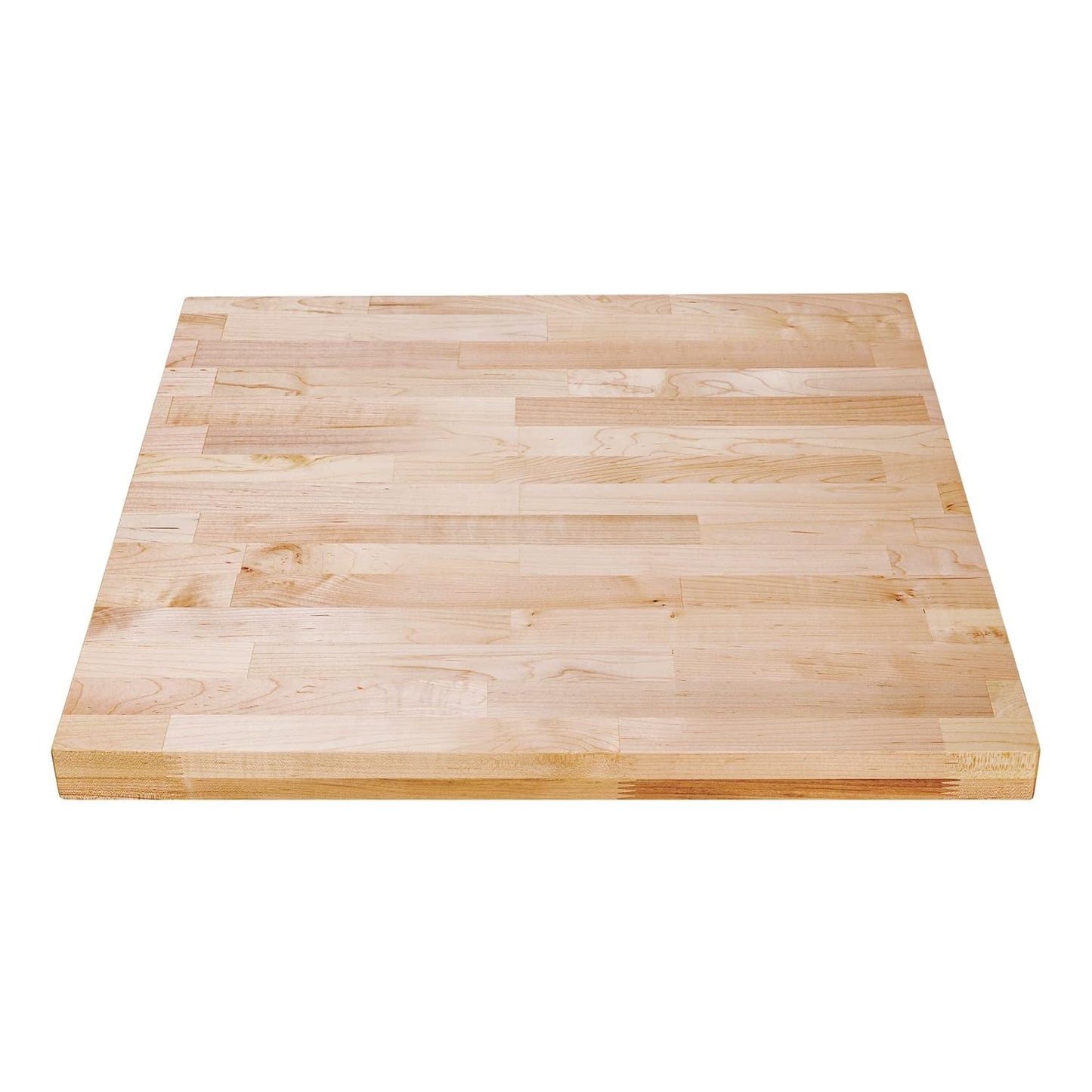 DuraSteel Solid Wood Table Top - 24 x 24 Butcher Block Countertop - Natural Maple Slab Wood Cutting Board for Kitchen Workbench Desk Top, Large Charcuterie Boards Counter Round Chopping Wooden Bamboo