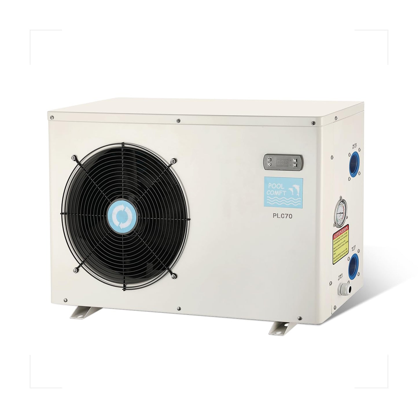 20000 BTU Swimming Pool Heat Pumps, Electric Pool Heater for 6000 Gallons Above Ground Pools and Inground Pool, 120V/60Hz Plug-in Pool Warmers