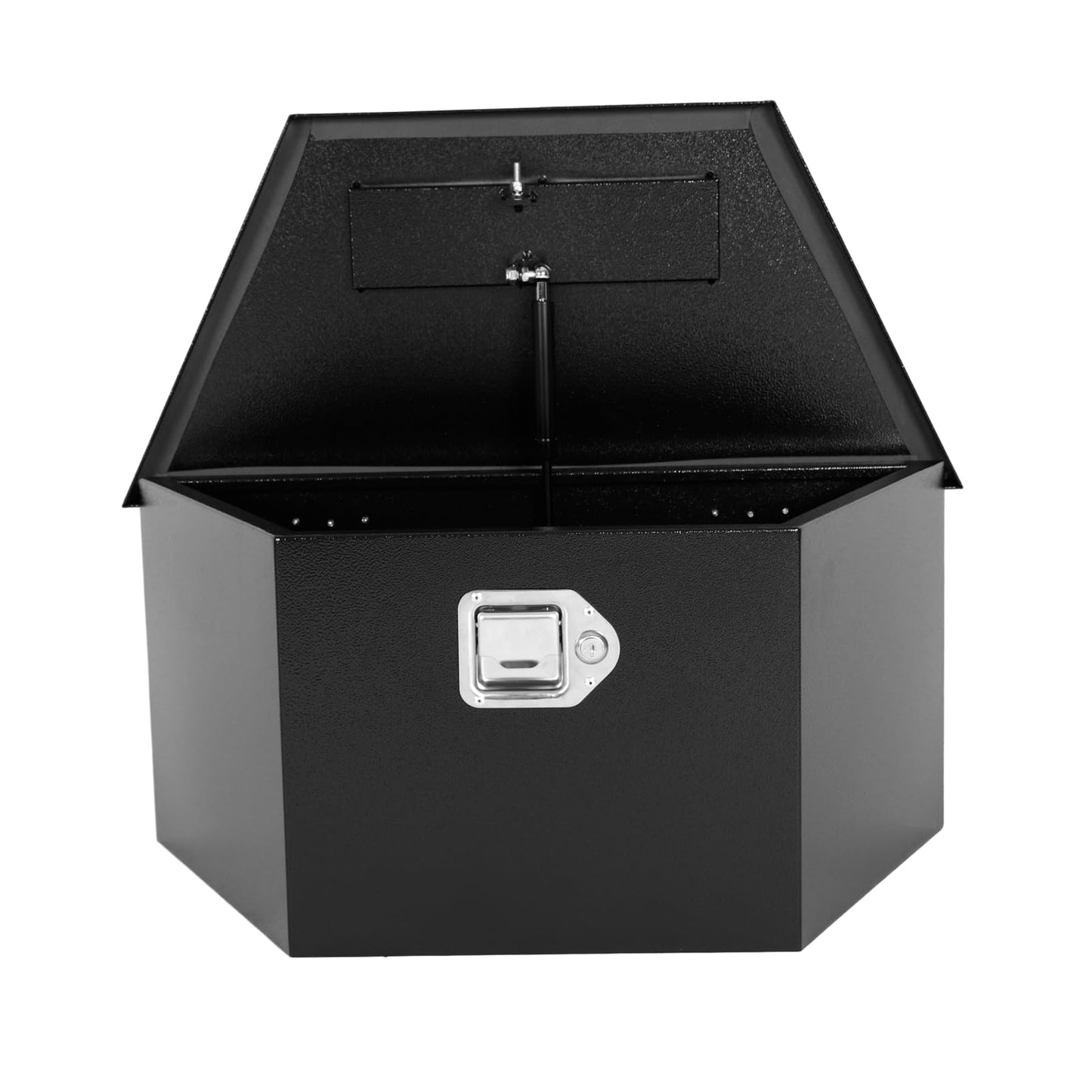 COOLBAG Trailer Tongue Tool Box, Steel Storage Truck Tool Box,26.6 x 13.6 x 11.9 Tool Chest Organizer w/Lock and Keys For Pickup,Truck Bed, RV, Trailer,Heavy Duty Waterproof Black box