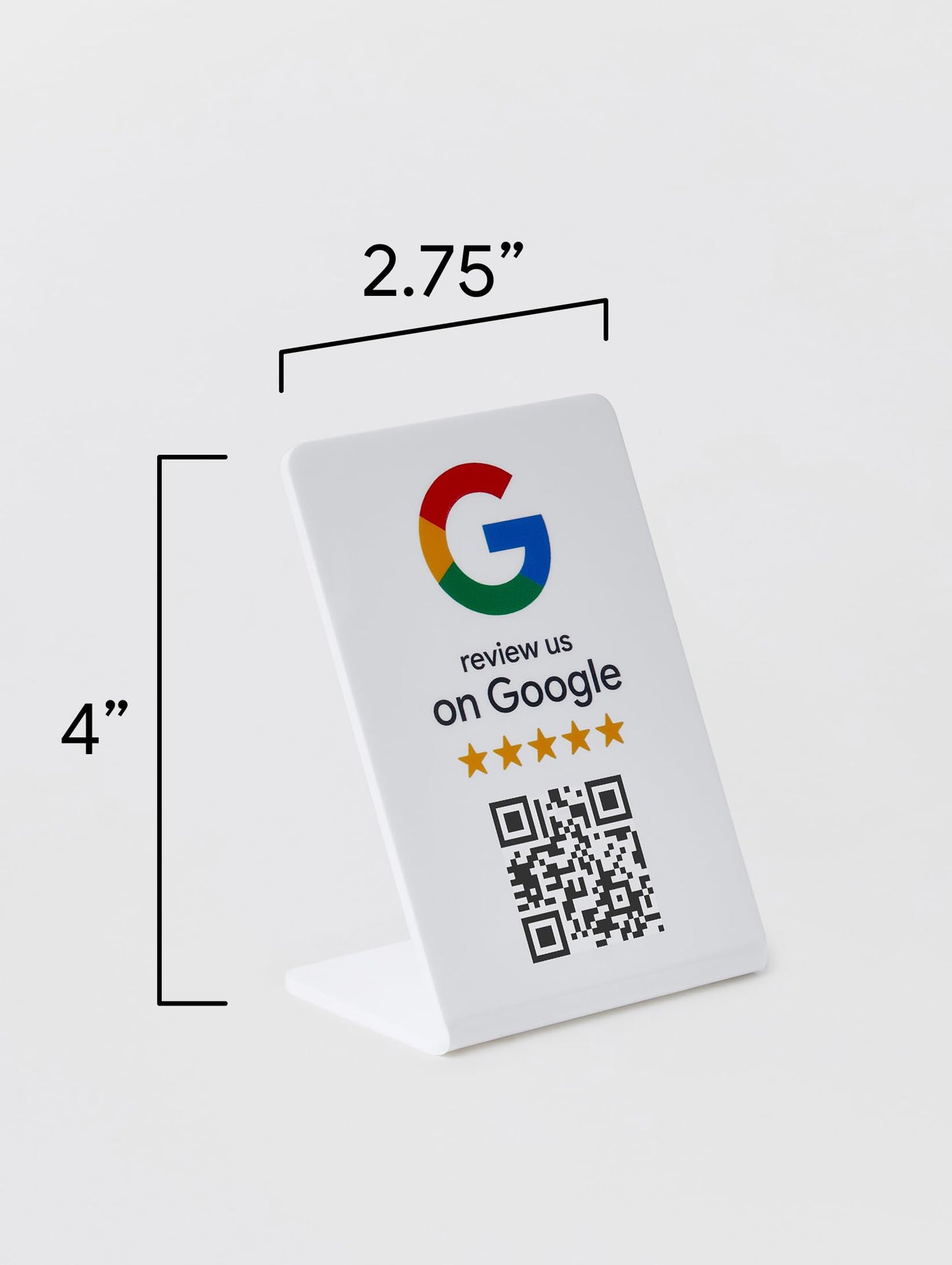 ProsperQR - Google Review Stand - NFC & QR Code, Easy Setup, For All Businesses (3-Pack)
