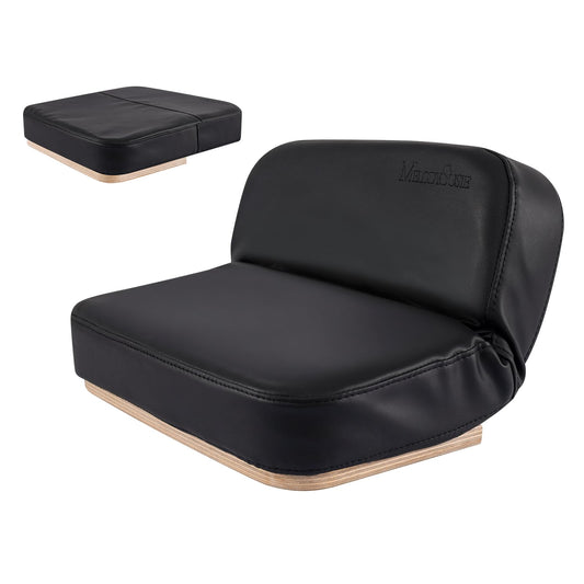 MelodySusie Foldable Nail Arm Rest for Nail Techs, 5-Level Adjustable Manicure Hand Rest Cushion, Large PU Leather Nail Hand Pillow for Acrylic Gel Nail Art, Salon Home Use, Black