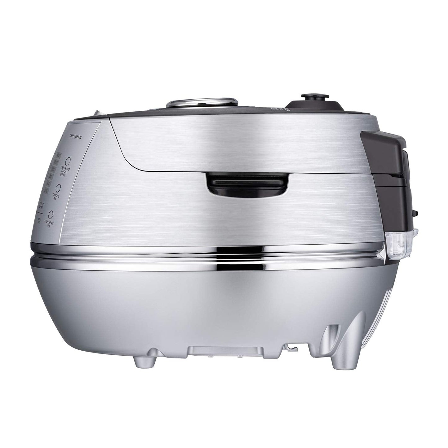 CUCKOO High Pressure Rice Cooker 10-Cup Uncooked / 20-Cup Cooked with Induction Heating Technology, Large Rice Maker with 17 Menu Options and Steam Plate, Voice Guide, Silver (CRP-CHSS1009FN)