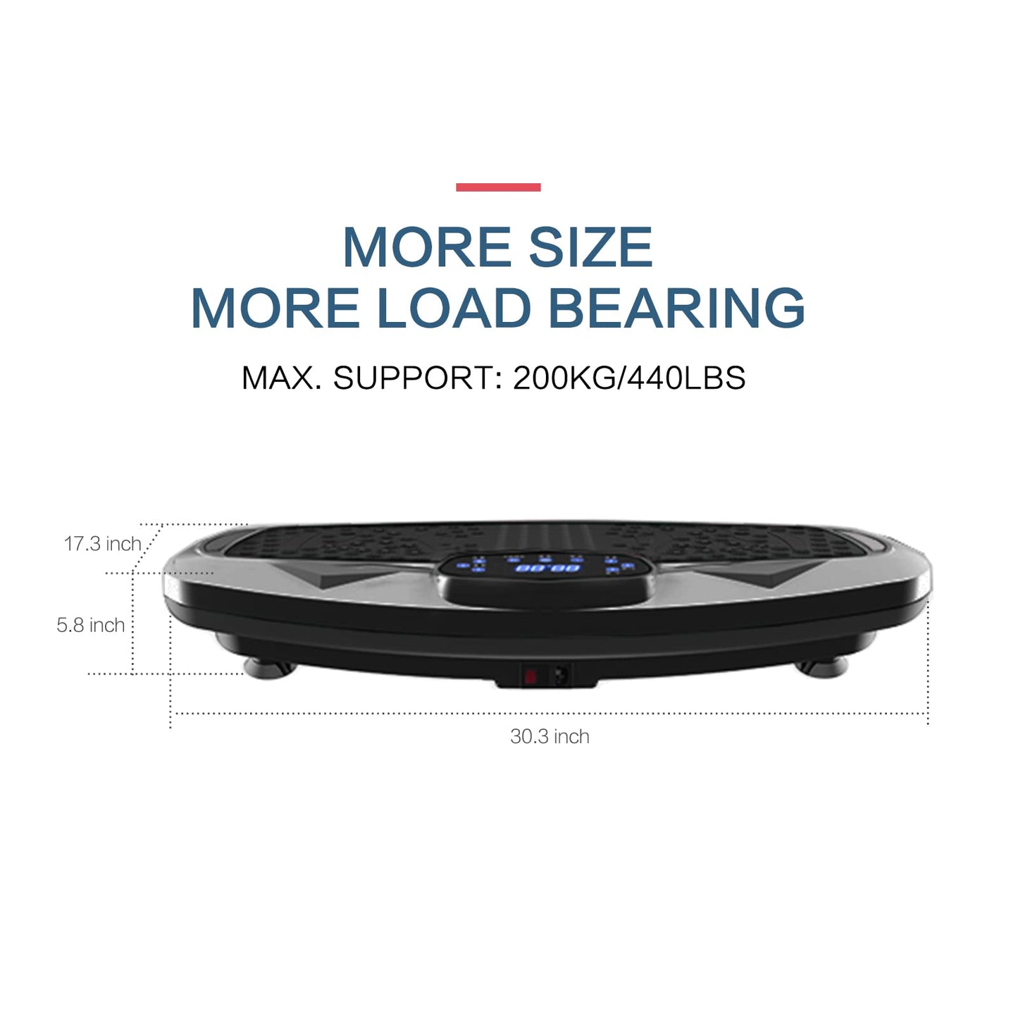 NIMTO Vibration Plate Exercise Machine Whole Body Workout Vibration Fitness Platform for Home Fitness & Weight Loss + BT + Remote, 99 Levels (Black)