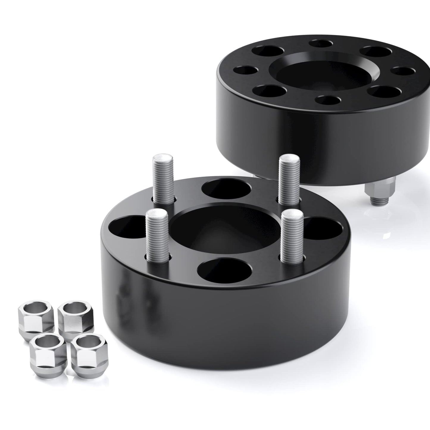 KSP 4X4 Wheel Spacers for Golf Cart EZGO Wheel Hub, 2"(50mm) Forged Tire Spacer fit Yamaha Club Car in 4x101.6 Bolt Pattern 62mm Hub Bore 1/2"-20 Thread Pitch, 4x100 Black Aluminum Wheel Adapters