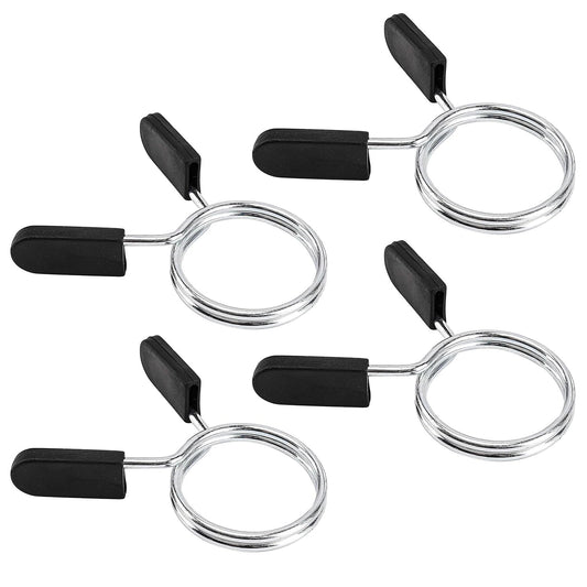 Barbell Clips Olympic Barbell Clamps Collars 2 Inches Weight Bars Lock Dumbbell Spring Clips Circlip Fitness Weightlifting Buckle 4 Pack