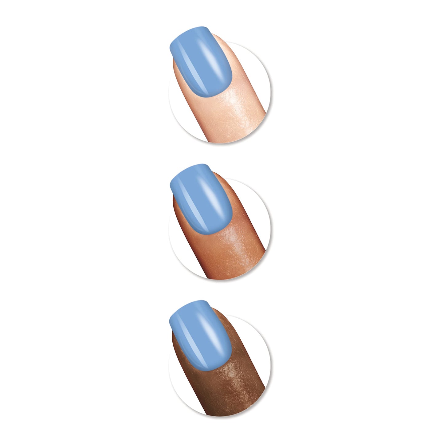 Sally Hansen Salon Effects® Perfect Manicure, Sugar Fix, Press On Nails, Square Shaped, Non-Damaging Adhesive Tabs, File, and Alcohol Pad Included (Pack of 2)