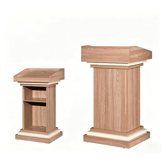 Podium Stand Podium Stand Wooden Lecterns with Storage Shelf Church Pulpits Teacher's Podium Lecture Hall Office Meeting Podiums Has Many uses