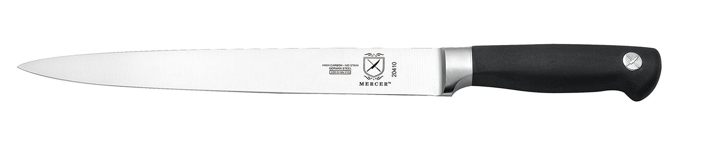 Mercer Culinary Genesis 10-Piece Forged Knife Set with Case, Steel/Black