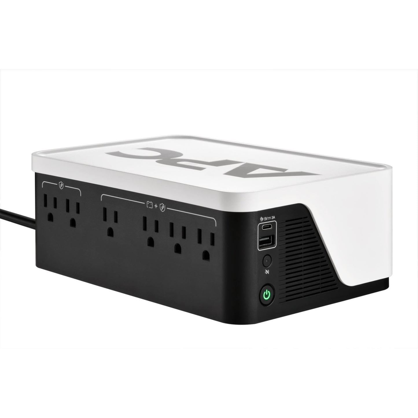 APC Back-UPS 500VA / 300W UPS Battery Backup Surge Protector, 6 Outlets, Type C Charger, BE500G3 Uninterruptible Power Supply for Home Office & Wi-Fi