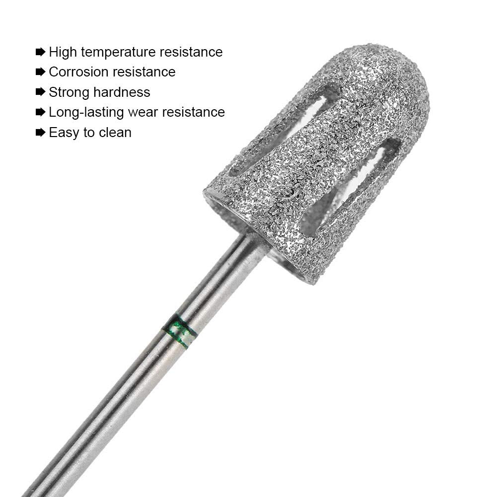 QANYEGN Stainless Steel Toenail Drill Pedicure, Foot Callus Grinding and Polishing, Professional Grade Foot Filing Tool for Foot Care (A2)