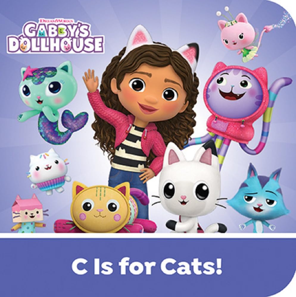 DreamWorks Gabby’s Dollhouse - My First Library Board Book Block 12-Book Set - First Words, Alphabet, Numbers, and More! - PI Kids