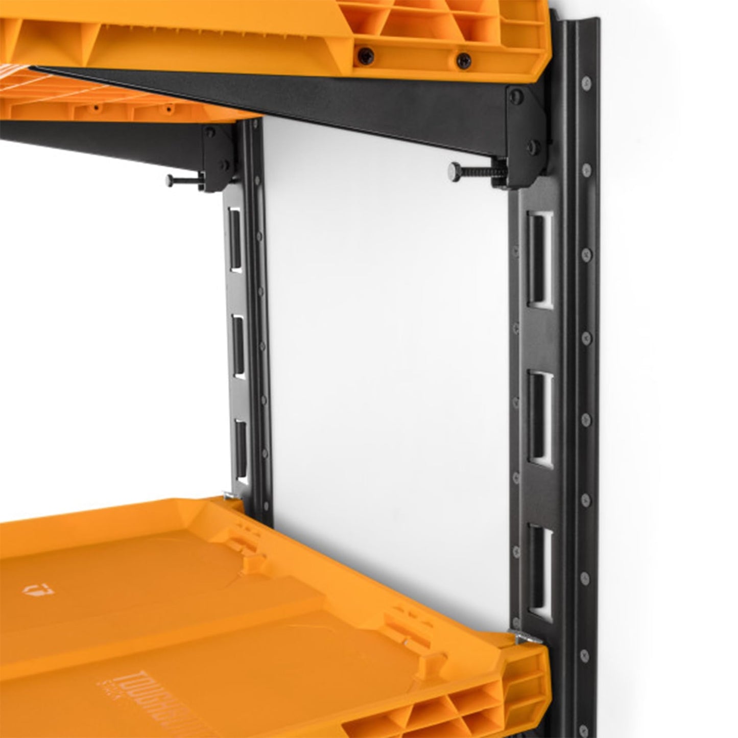 ToughBuilt 2-Shelf Storage, Wall Mounted Garage Organizer Shelves, StackTech System