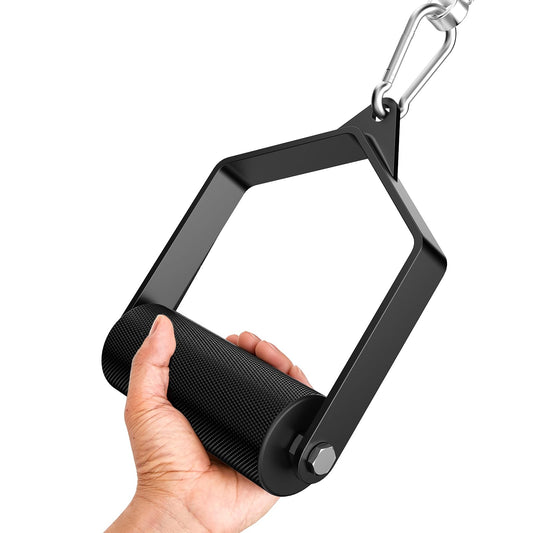 CXPZLLBNHH Pull Down Attachments for Gym, Grip Ø 2.36 in Arm Wrestling Exercise D Handle Cable Attachment, Single Arm Lifting Deadlift Handle Grip for Wrist Forearm and Grip Strength