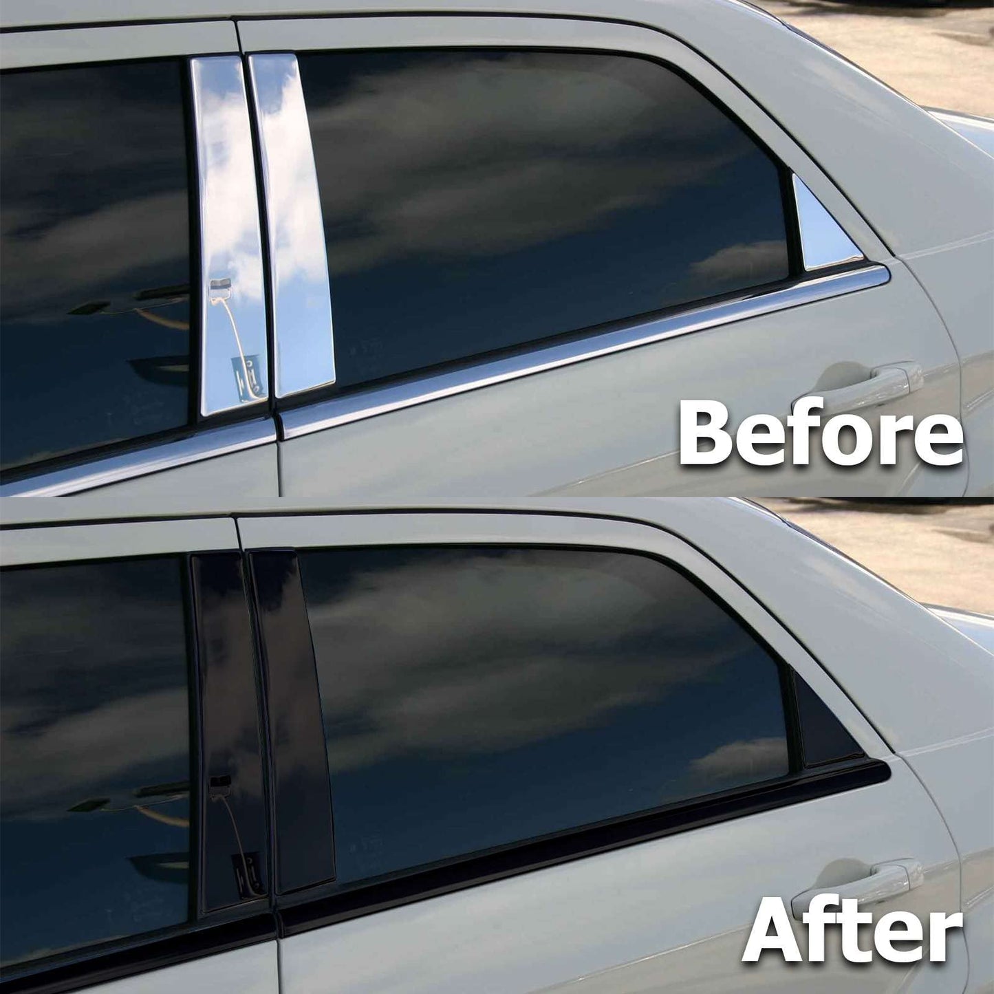 4 inchesx75 Feet Matte Black Vinyl Wrap Kit for Black Out Chrome Delete Window Trim Door Trim Made from Genuine 3M 2080 Film