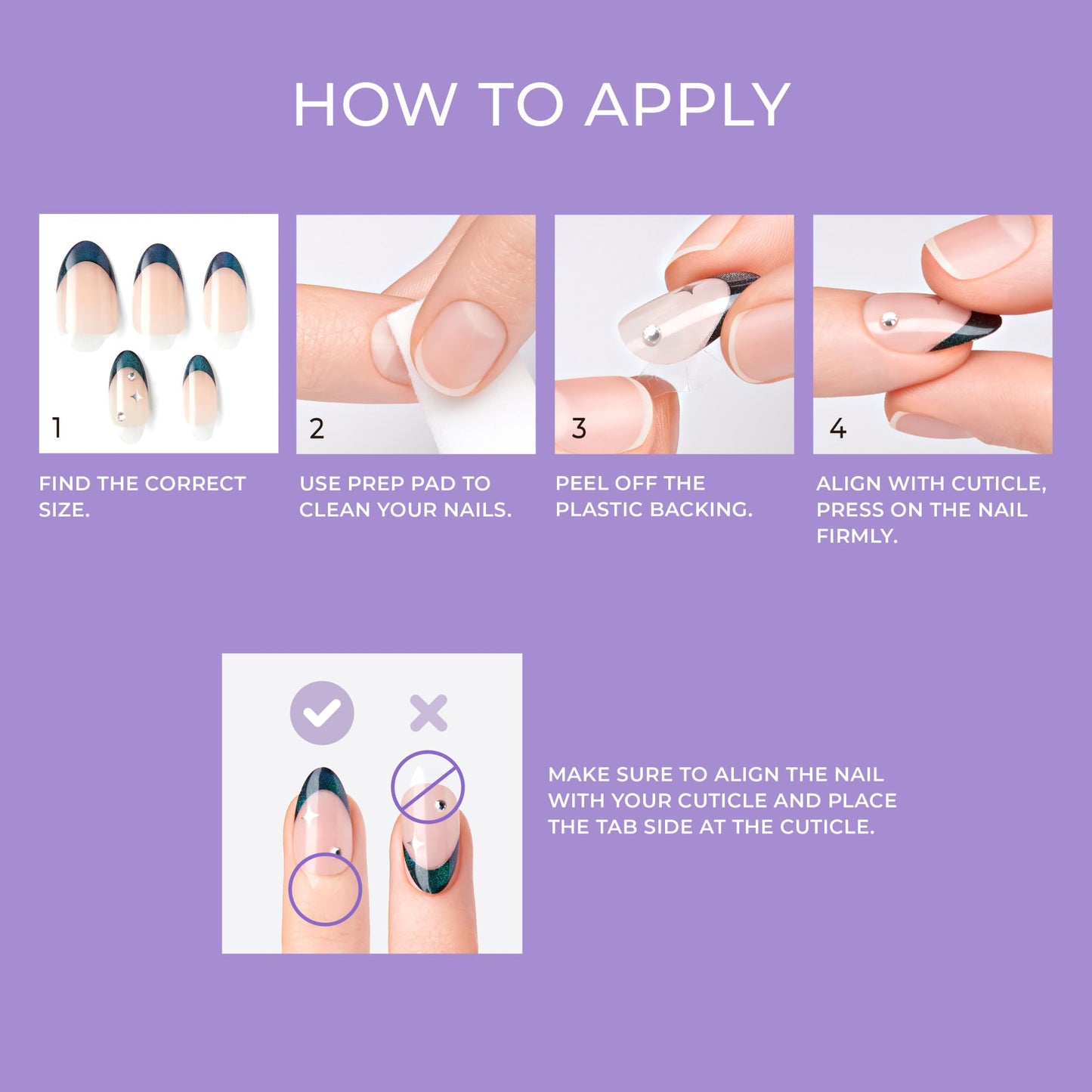 Kiss Impress No Glue Mani Press On Nails, Premium, 'Visions', Green, Medium Size, Almond Shape, Includes 30 Nails, Prep Pad, Instructions Sheet, 1 Manicure Stick, 1 Mini File