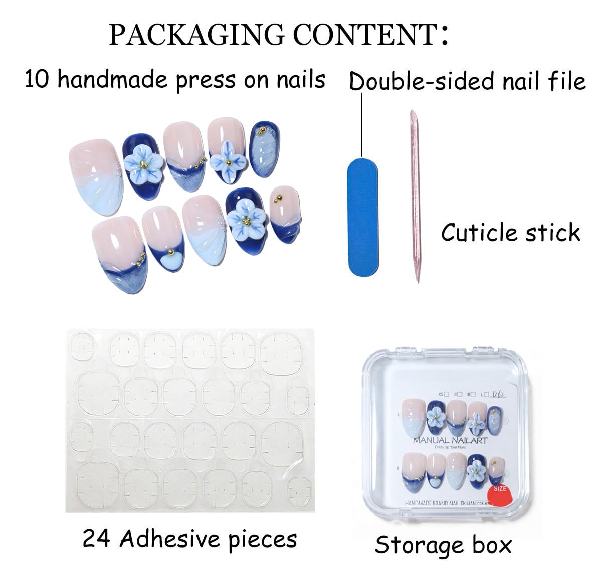 10PCS Luxury Handmade Press On Nails Nude Gradient Cat's Eye with Pearl Bow & Sparkling Rhinestones for Wedding & Party Reusable Almond Fake Nails Design Gift For Women and Girls (251210, S)