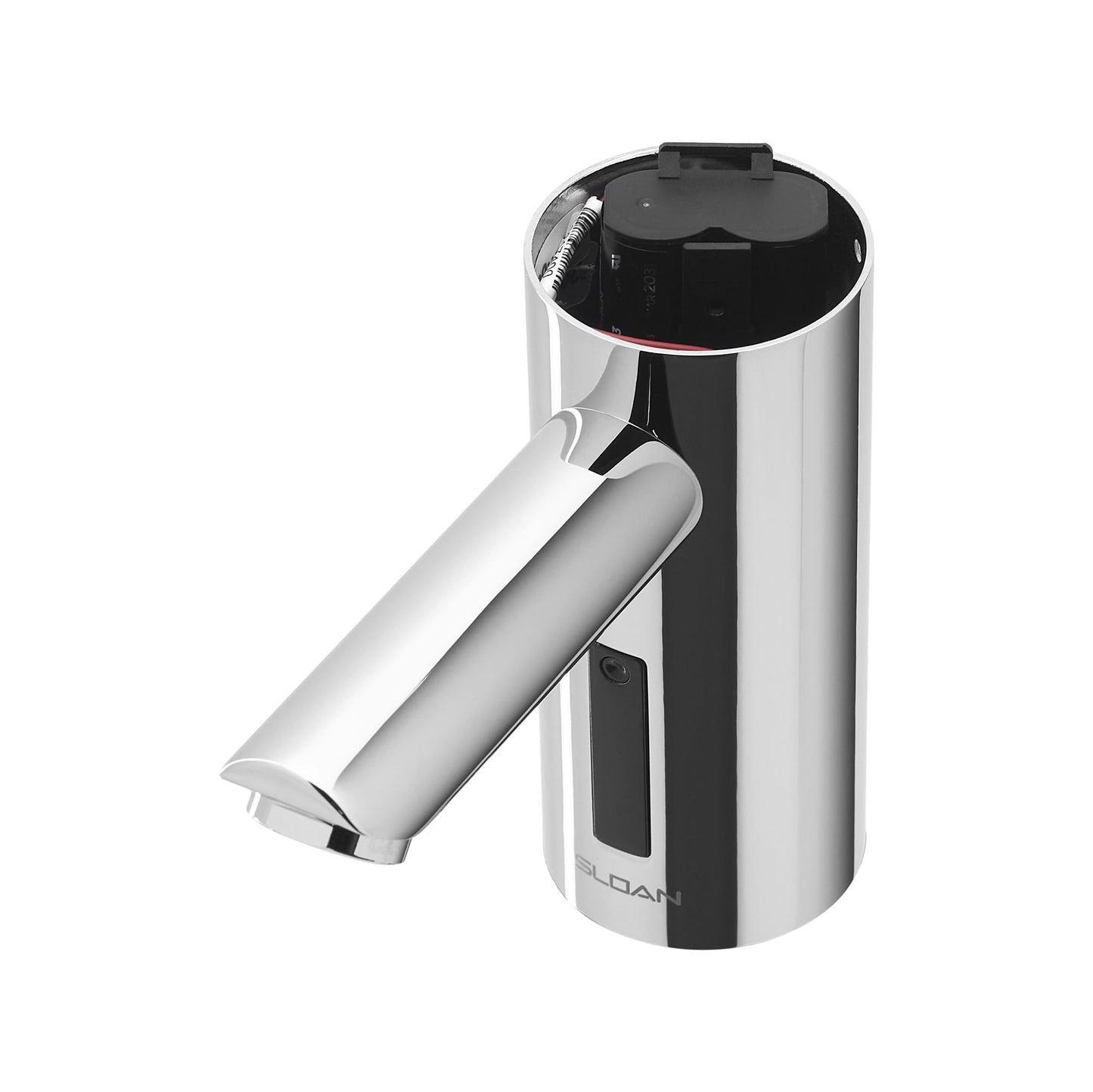 Sloan Optima EAF-275 Sensor Activated Touch-Free Faucet, Commercial Grade w/Mounting Hardware - 0.35 GPM Solar-Powered Deck-Mounted Mid Body, Polished Chrome Finish, 3335152