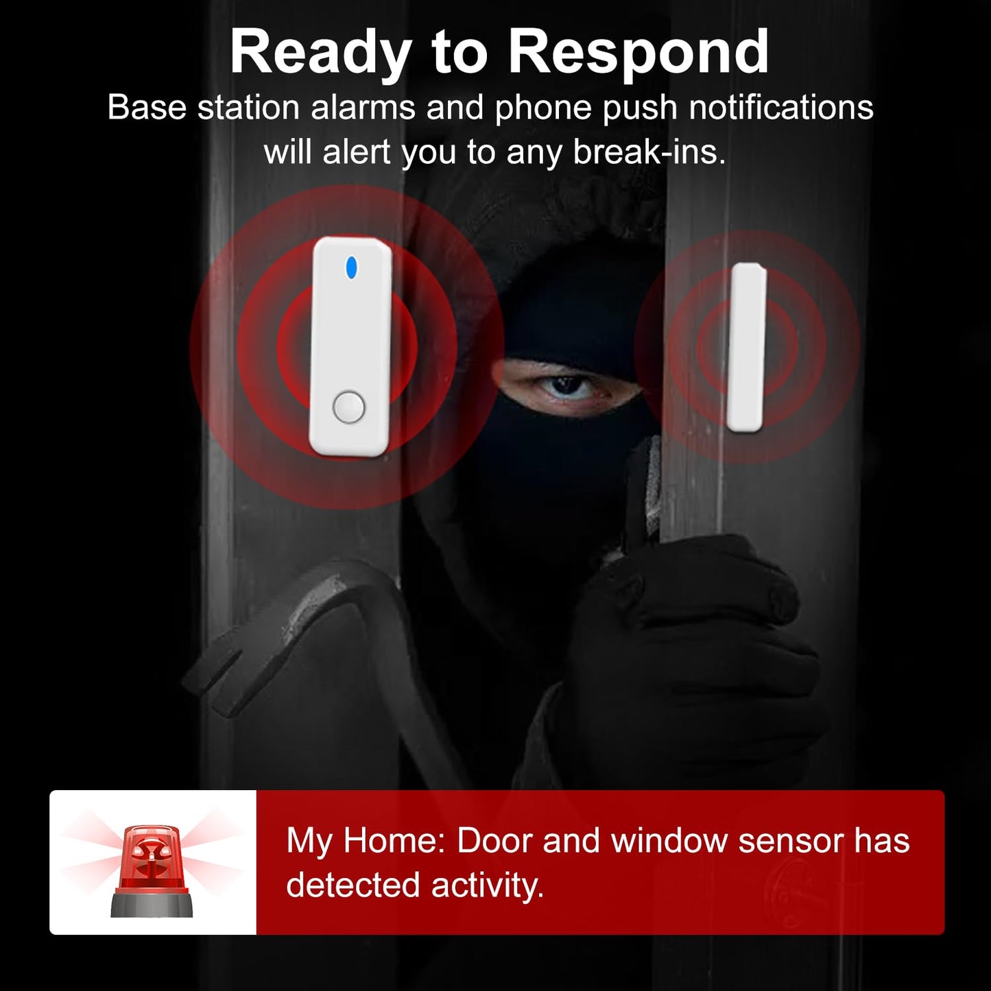 Home Security System, 4G/WiFi GSM SMS Wireless Home Alarm System with Motion Detector, 120dB Alarm Siren, Smart Remote Control, LCD Display, Compatible with Alexa and Google(12 Pieces)