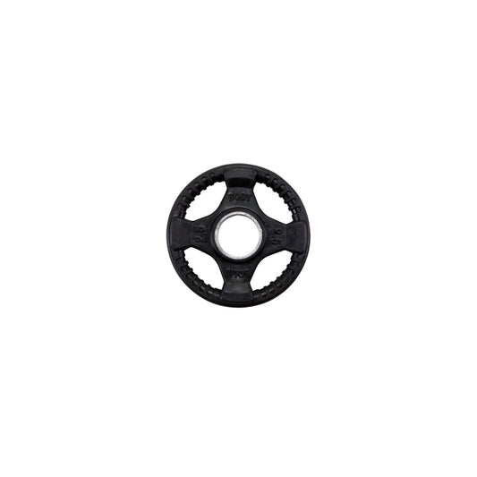 Body-Solid Rubber (ORT2.5) Coated Olympic Weight Plate with Anti-Slip Grip - Perfect for Strength Training, Home Gym, and Barbell Workouts, 2.5lb